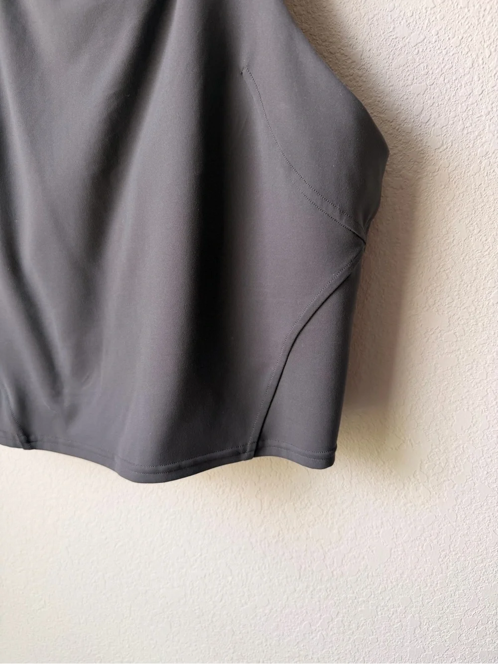 lululemon athletica Black Athletic Crop Razor Back Tank Top